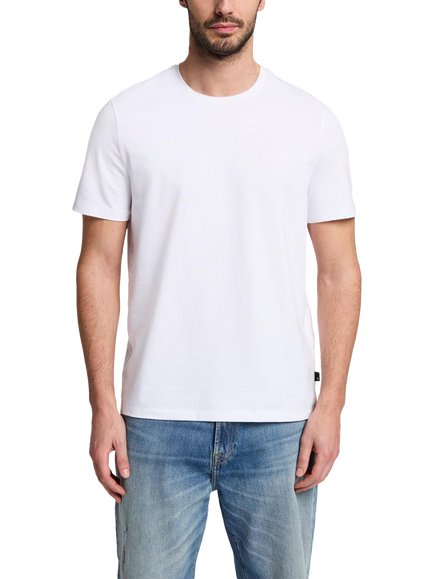 7 For All Mankind Luxe Performance Cotton T-Shirt, White, White