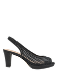 Paradox London Levinia Embellished Platform Heel Sandals, Black