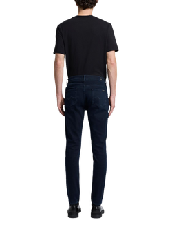 7 For All Mankind Slimmy Tapered Luxe Jeans, Blue Black - view 2, Blue Black