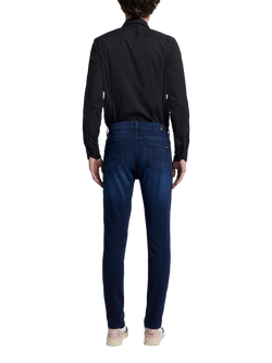 7 For All Mankind Slimmy Tapered Luxe Jeans, Deep Blue - view 2, Deep Blue