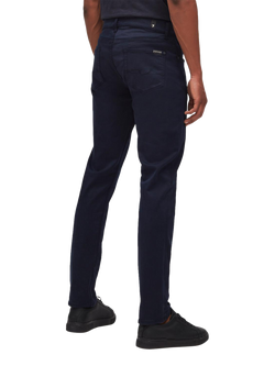 7 For All Mankind Slimmy Tapered Luxe Jeans, Navy - view 2, Navy