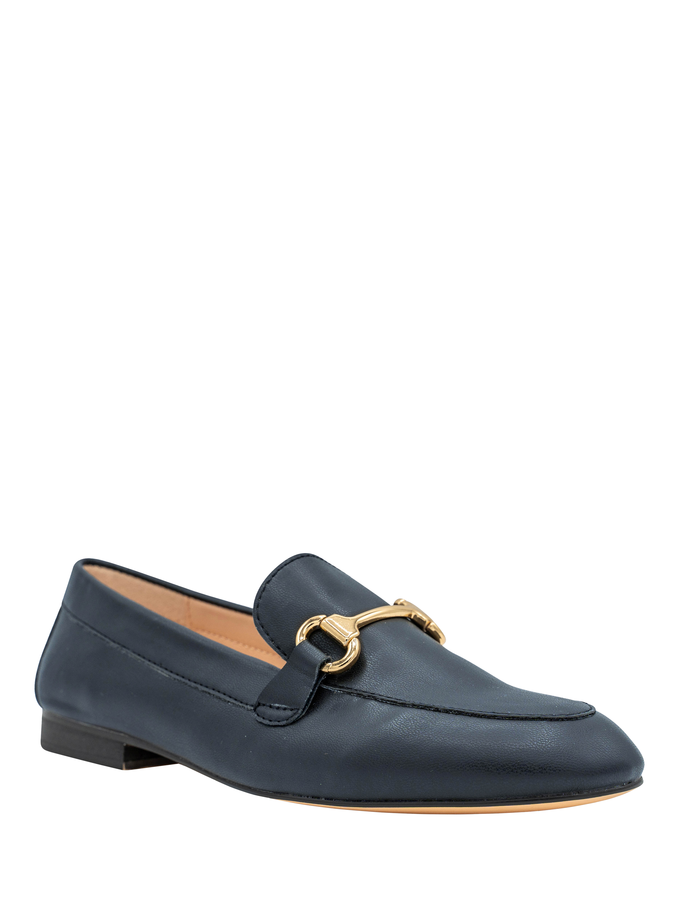 Product image 3 of 5, which shows Paradox London Christa Loafers, Navy, 3