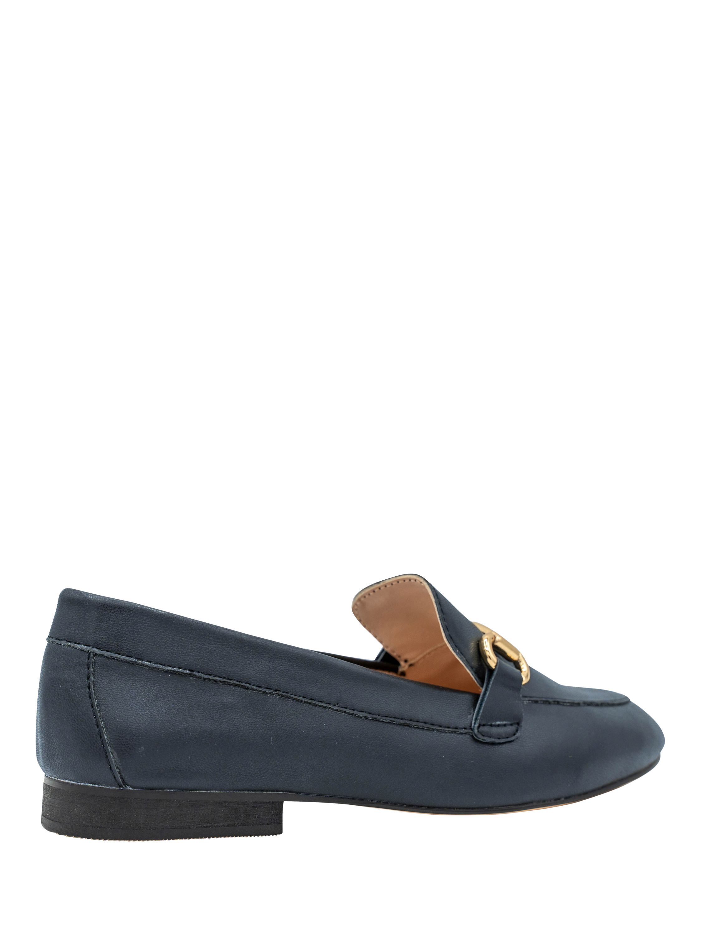 Product image 5 of 5, which shows Paradox London Christa Loafers, Navy, 3