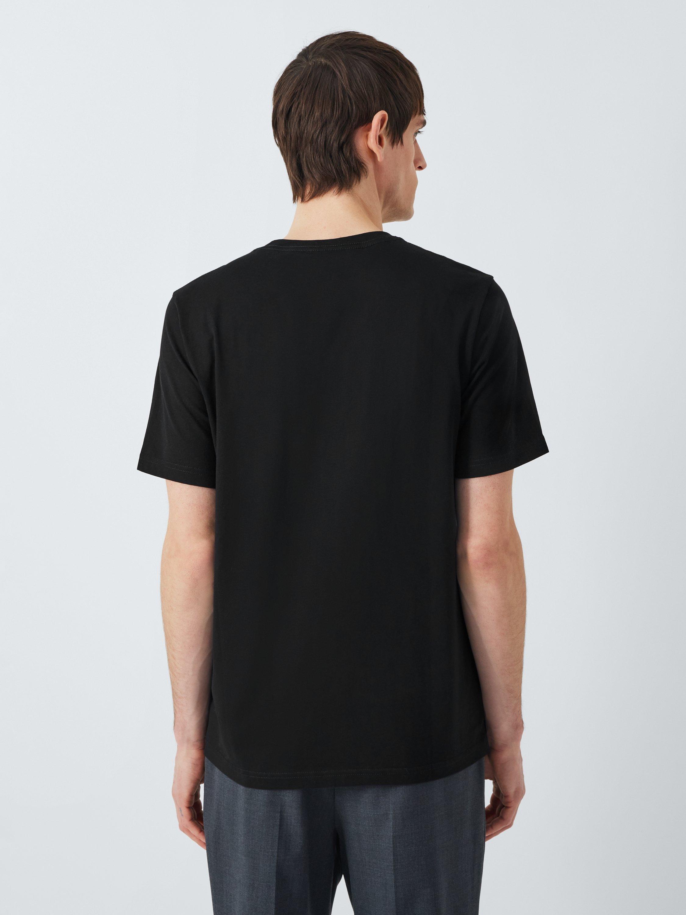 Product image 2 of 6, which shows Paul Smith Organic Cotton Logo Print Regular Fit  T-Shirt, Black, S