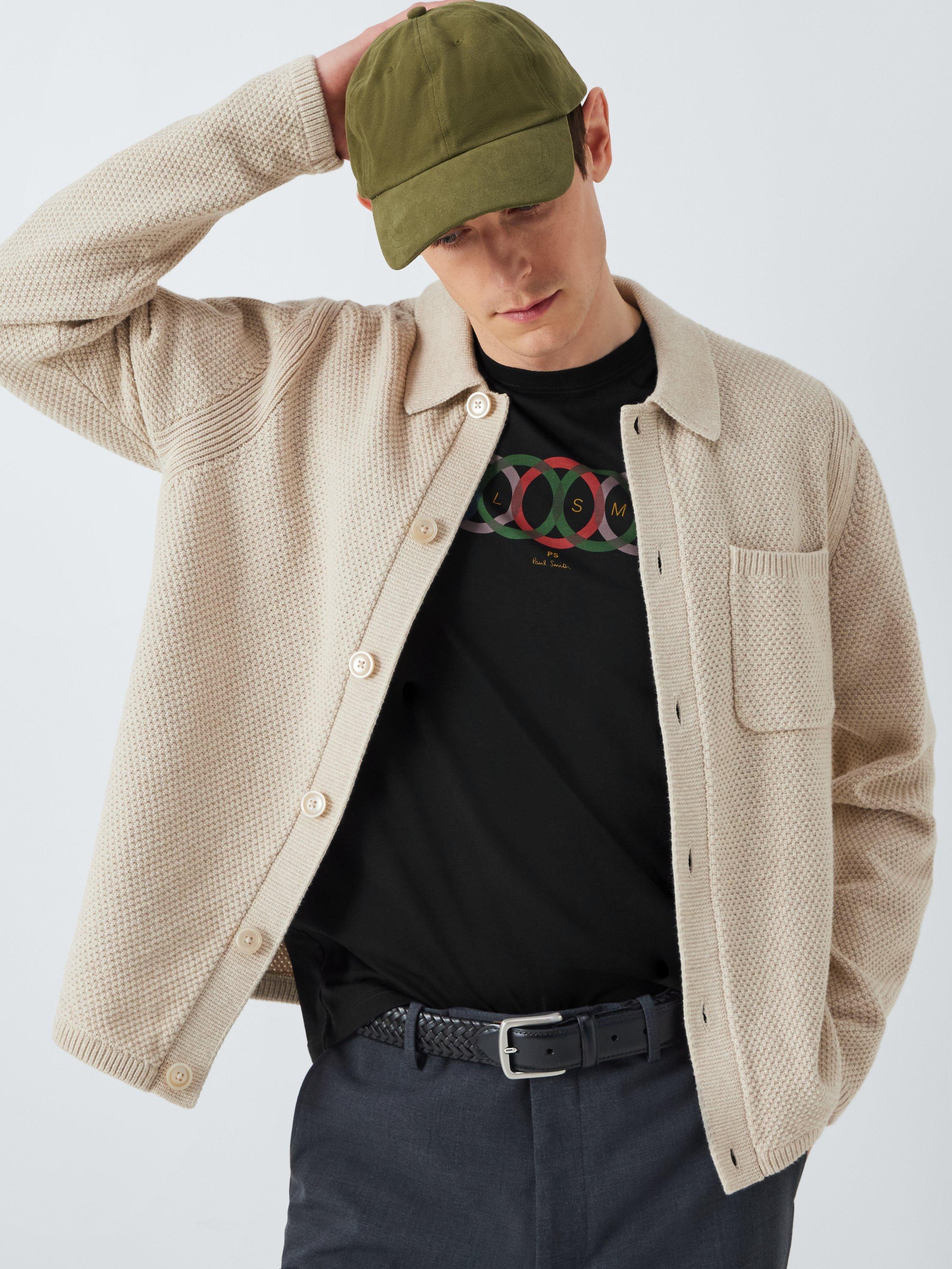 Product image 6 of 6, which shows Paul Smith Organic Cotton Logo Print Regular Fit  T-Shirt, Black, S