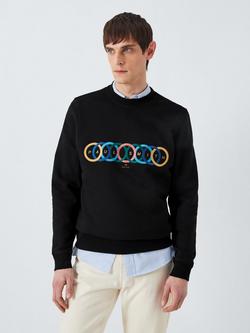 Paul Smith Logo Embroidered Sweatshirt, Black, Black