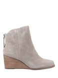 TOMS Casey Wedge Heel Suede Ankle Boots, Cream