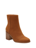 TOMS Evelyn Leather Heeled Ankle Boots, Tan