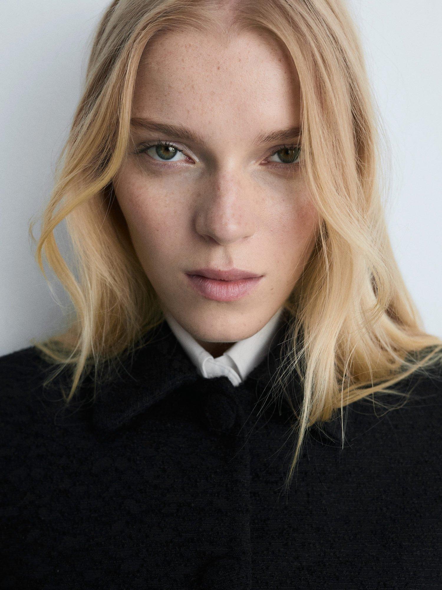 Product image 6 of 8, which shows Mango Salome Cropped Jacket, Black, M