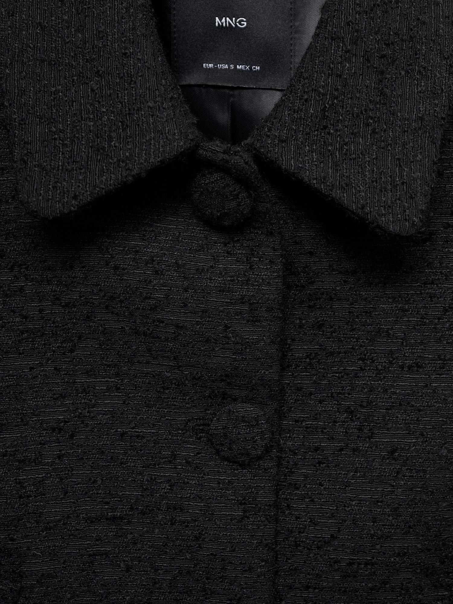 Product image 7 of 8, which shows Mango Salome Cropped Jacket, Black, M