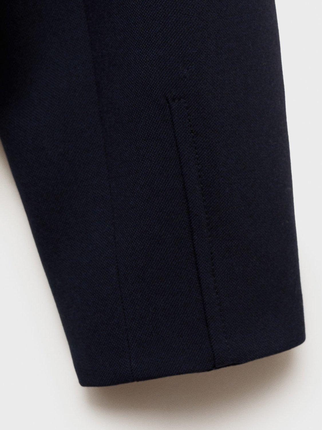 Product image 5 of 7, which shows Mango Thai Zipped Bomber Jacket, Navy, L