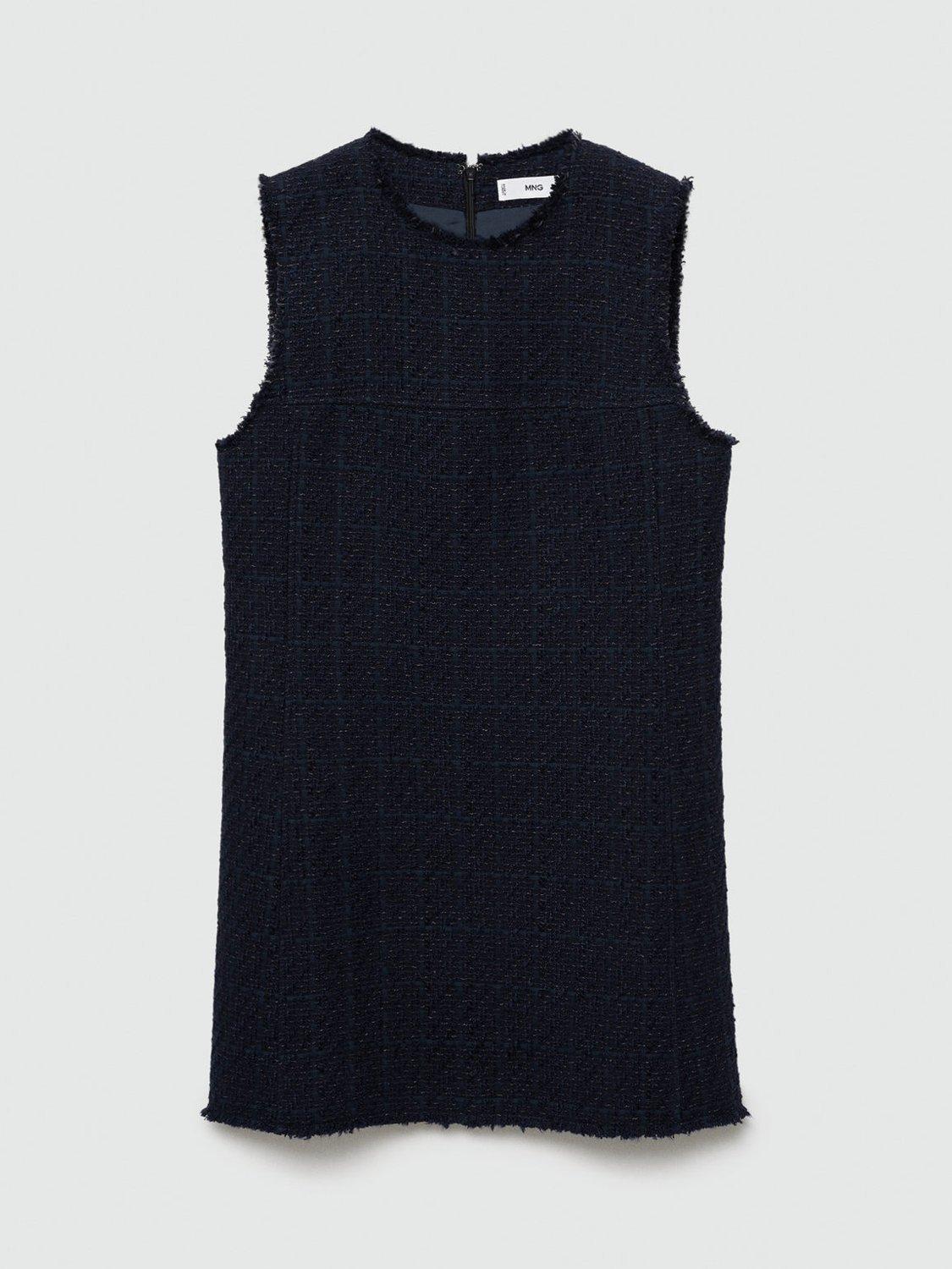 Product image 3 of 5, which shows Mango Tina Mini Dress, Navy, 10