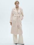 Mango Batin Wool Blend Coat, Cream