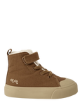 JoJo Maman Bébé Kids' Canvas High Top Trainers, Brown