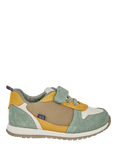 JoJo Maman Bébé Kids' Riptape Leather Trainers, Multi