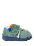 JoJo Maman Bébé Kids' Easy-On Dinosaur Slippers, Green/Multi