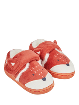 JoJo Maman Bébé Kids' Fox Easy-On Slipper Shoes, Rust