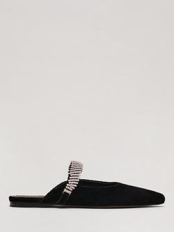 Phase Eight Velvet Mules, Black, Black