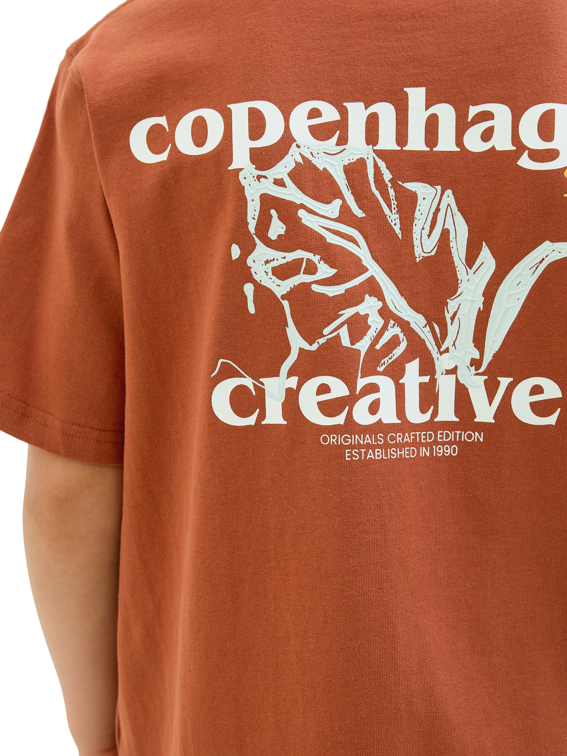 Product image 5 of 8, which shows Jack & Jones Kids' Element Back T-Shirt, Arabian Spice, 8 years
