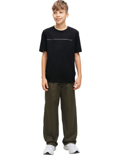 Jack & Jones Kids' Crew Neck T-Shirt, Black - view 2, Black