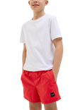 Jack & Jones Kids' REgular Fit Swim Shorts, True Red