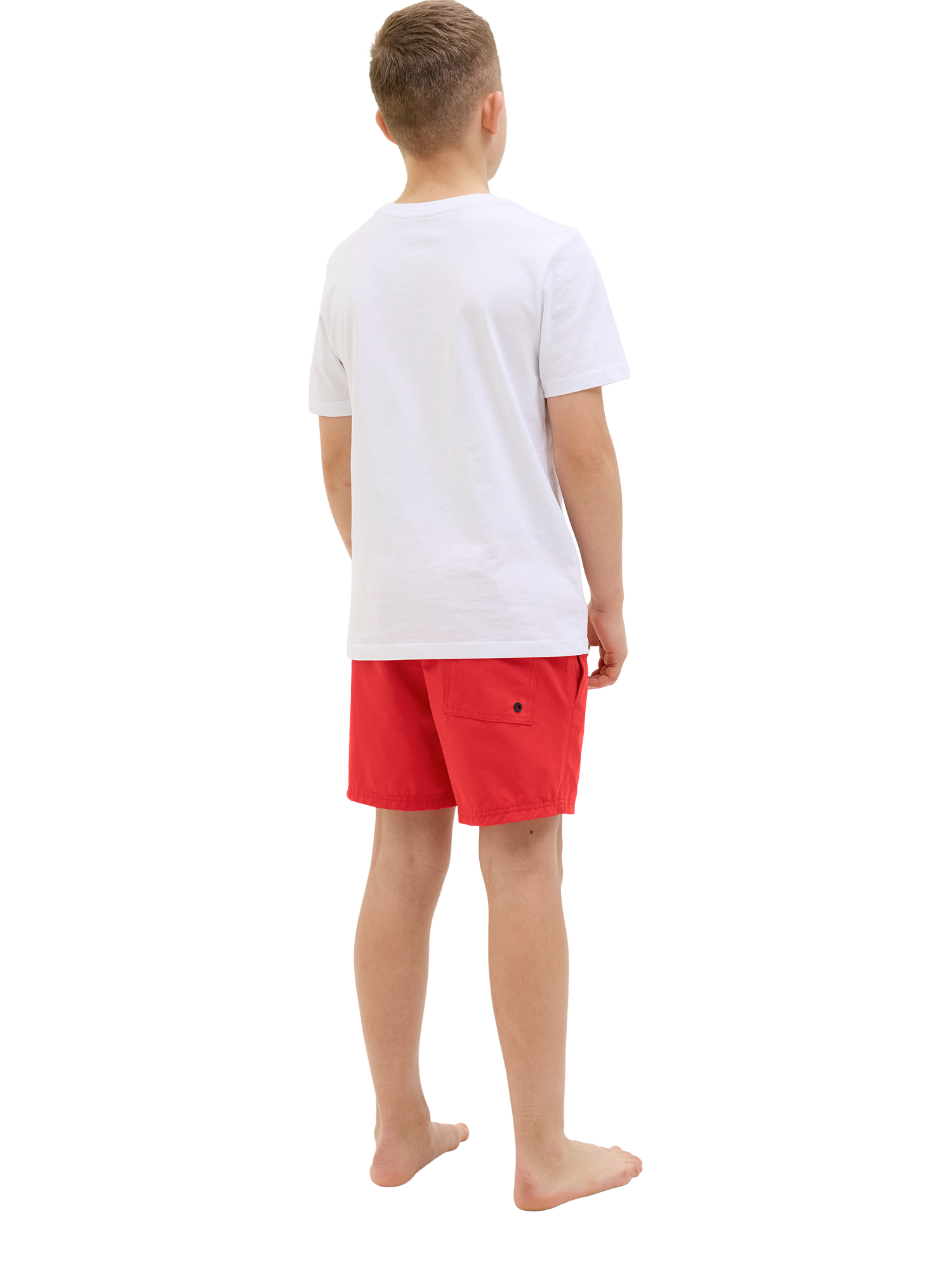 Product image 4 of 7, which shows Jack & Jones Kids' REgular Fit Swim Shorts, True Red, 8 years