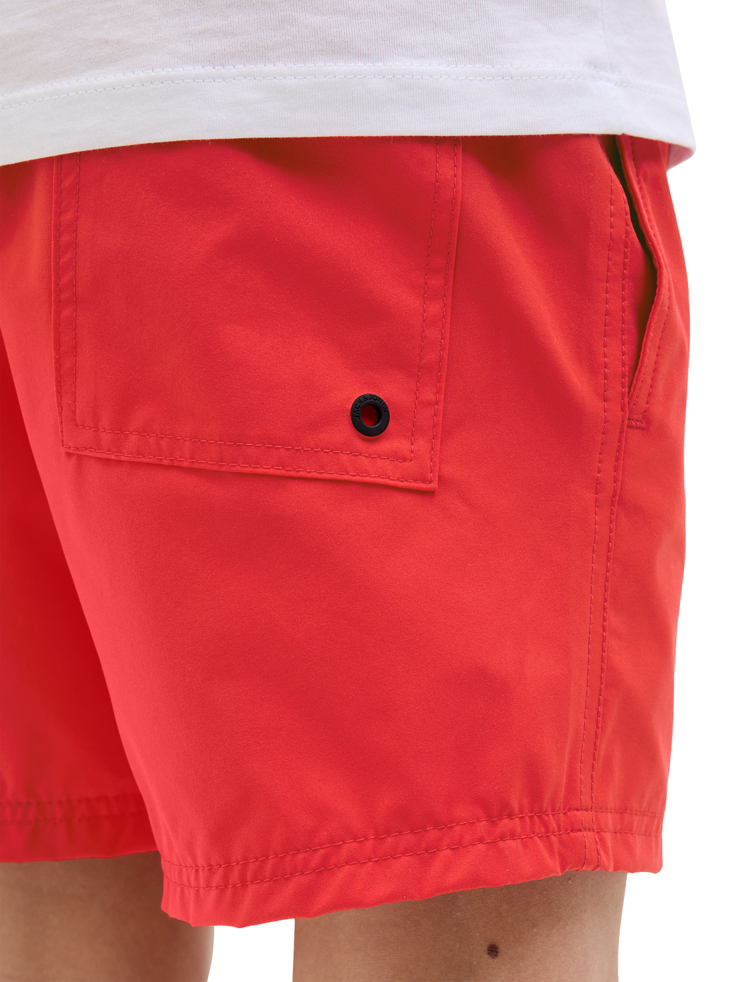 Product image 5 of 7, which shows Jack & Jones Kids' REgular Fit Swim Shorts, True Red, 8 years