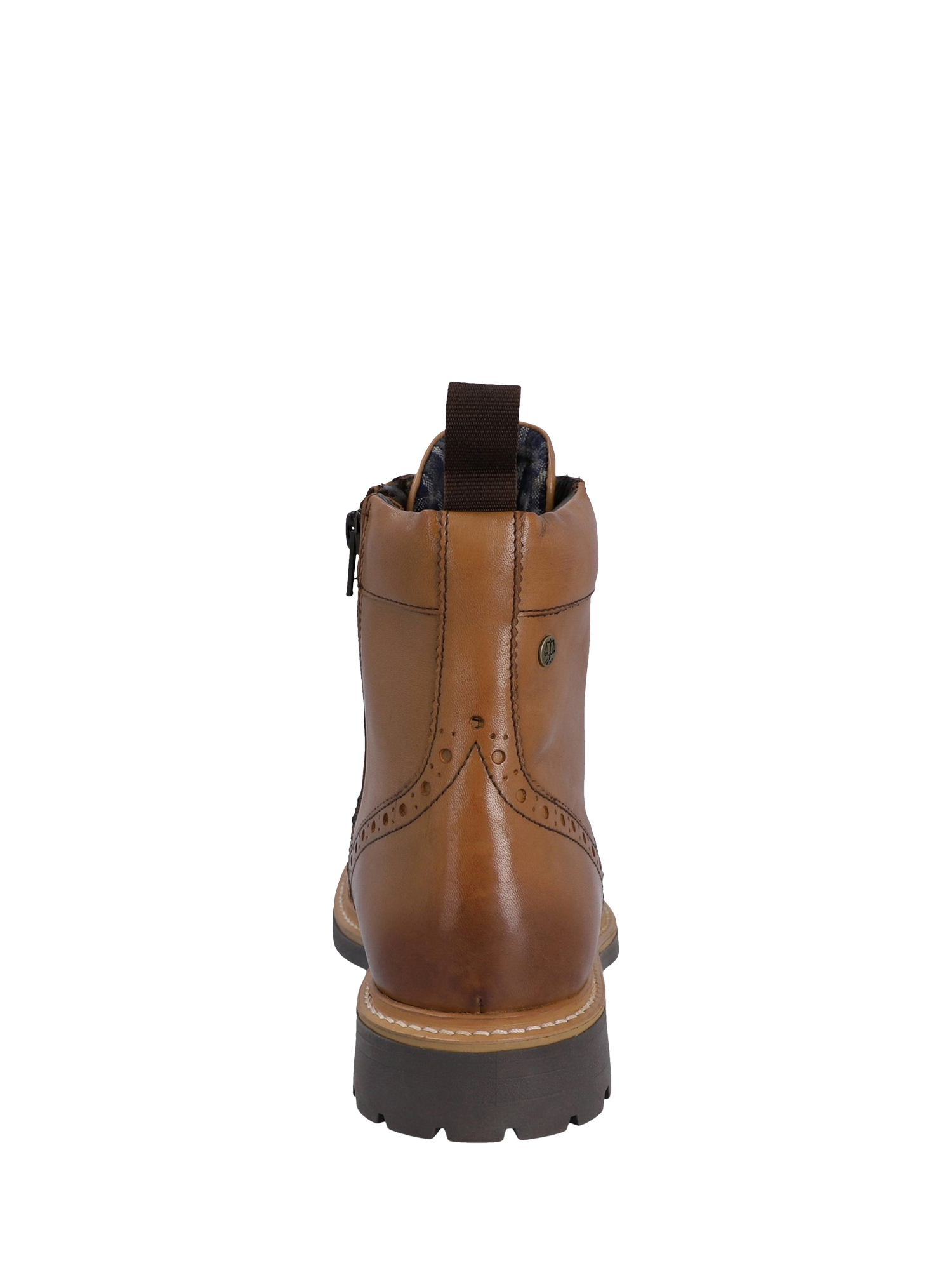 Product image 3 of 5, which shows Hunter Cawdor Leather Brogue Ankle Boots, Tan, 7