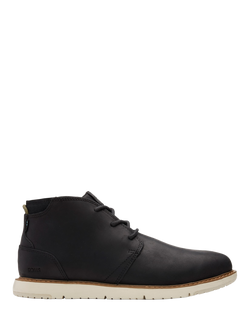 TOMS Navi Leather Chukka Boots, Black, Black