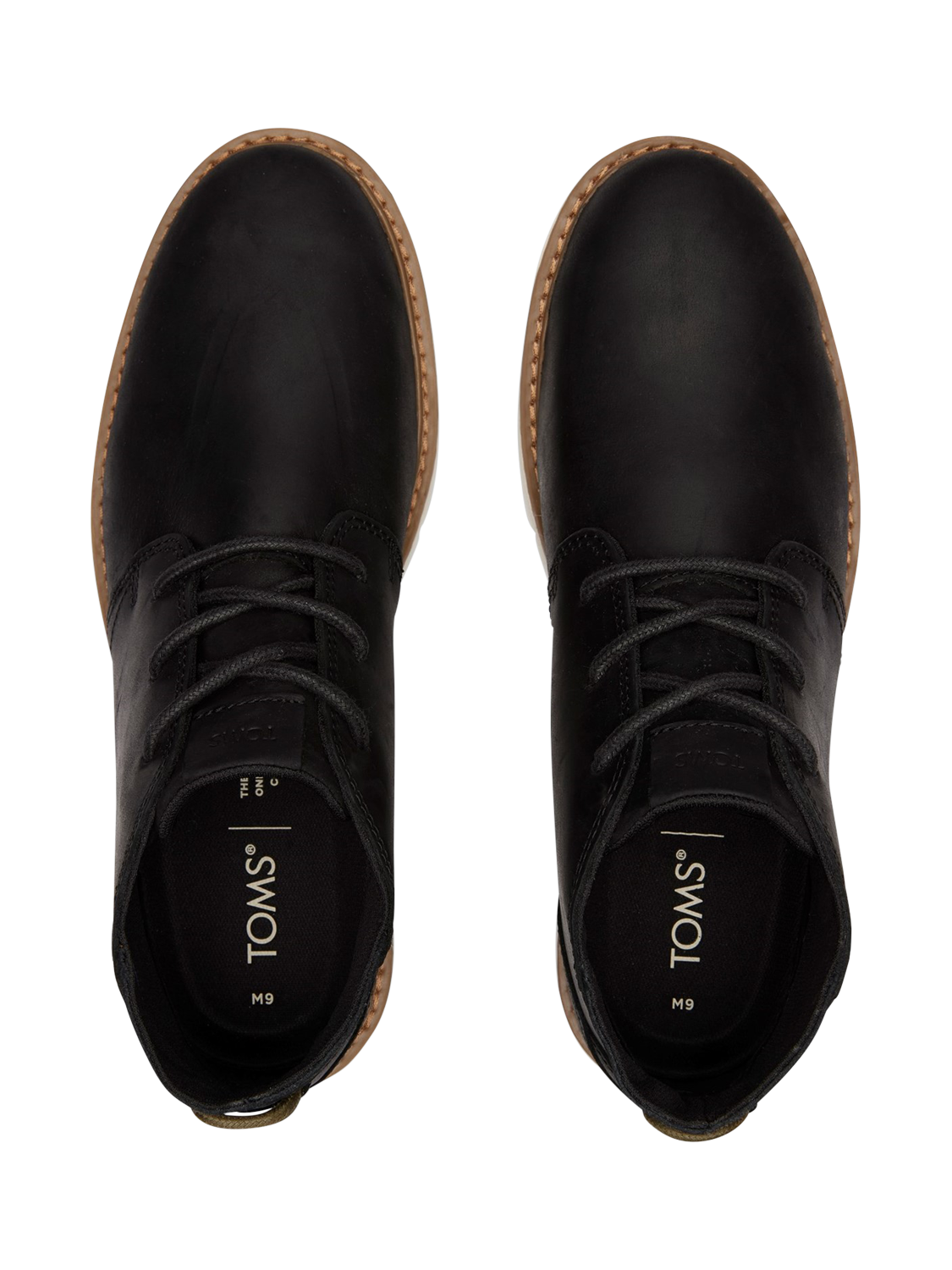 Product image 5 of 5, which shows TOMS Navi Leather Chukka Boots, Black, 7
