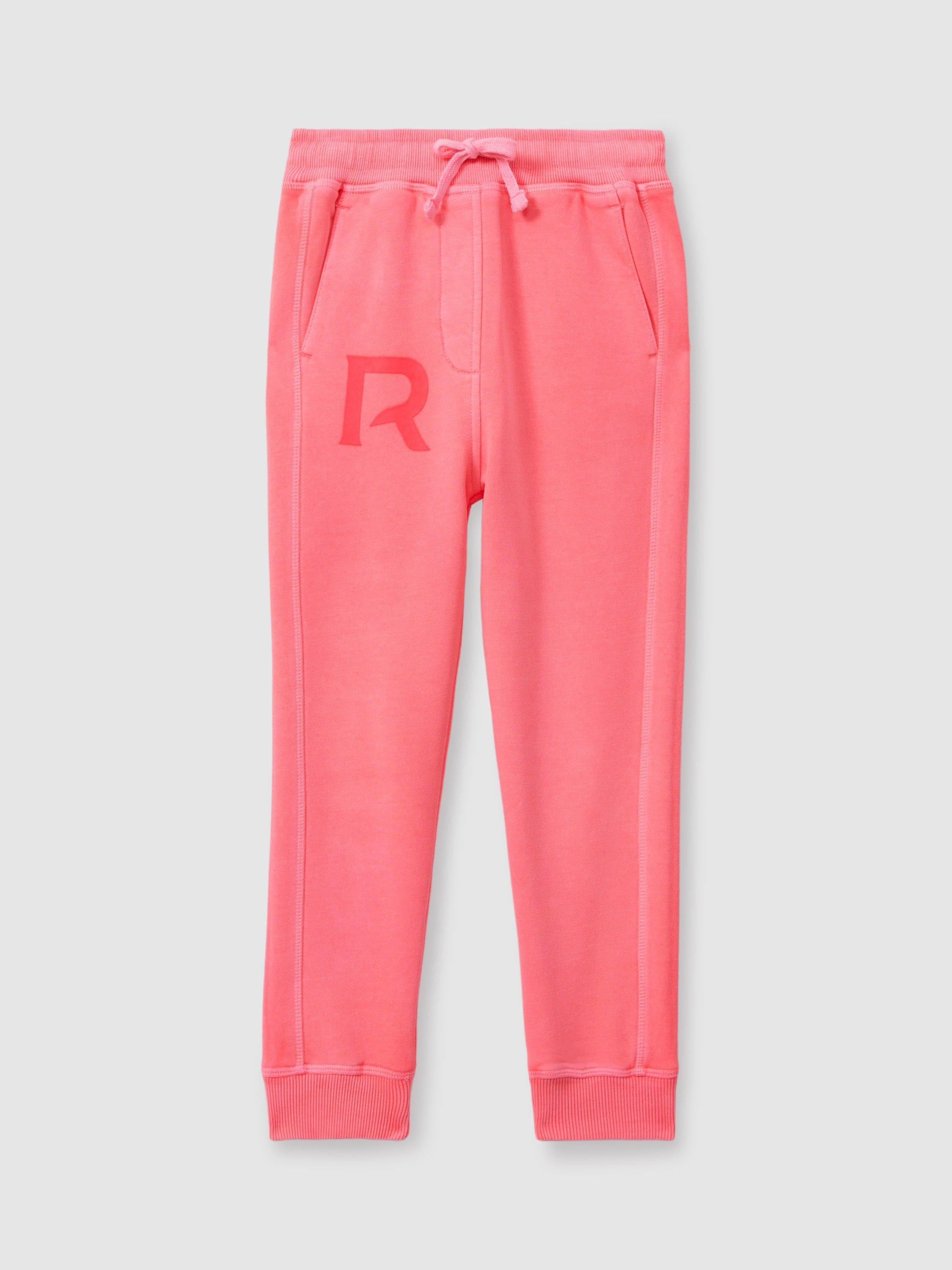 Reiss Kids Kelly Drawstring Waist Joggers Bright Pink