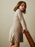Reiss Kids' Cady Wool Cashmere Blend Roll Neck Jumper Dress