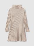 Reiss Kids' Cady Wool Cashmere Blend Roll Neck Jumper Dress
