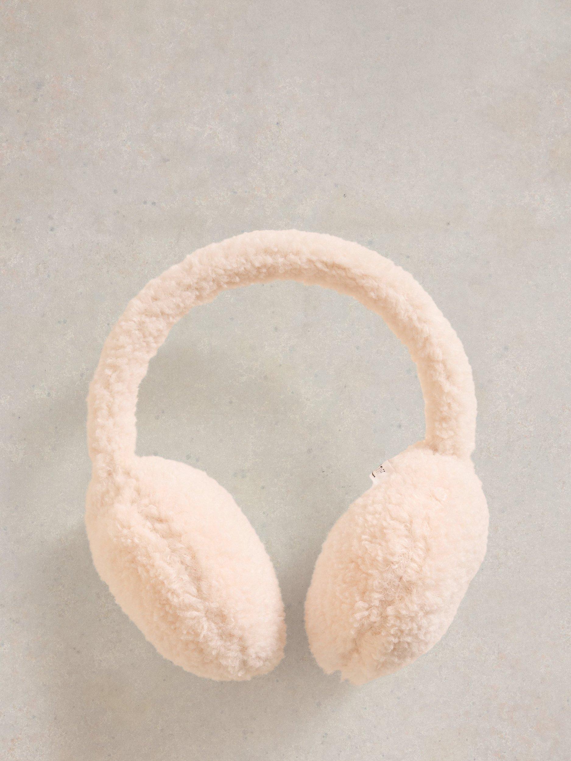 White Stuff Kids' Borg Ear Muffs, Pastel Pink