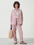 HUSH Cleo Oversized Corduroy Shirt, Dusty Pink