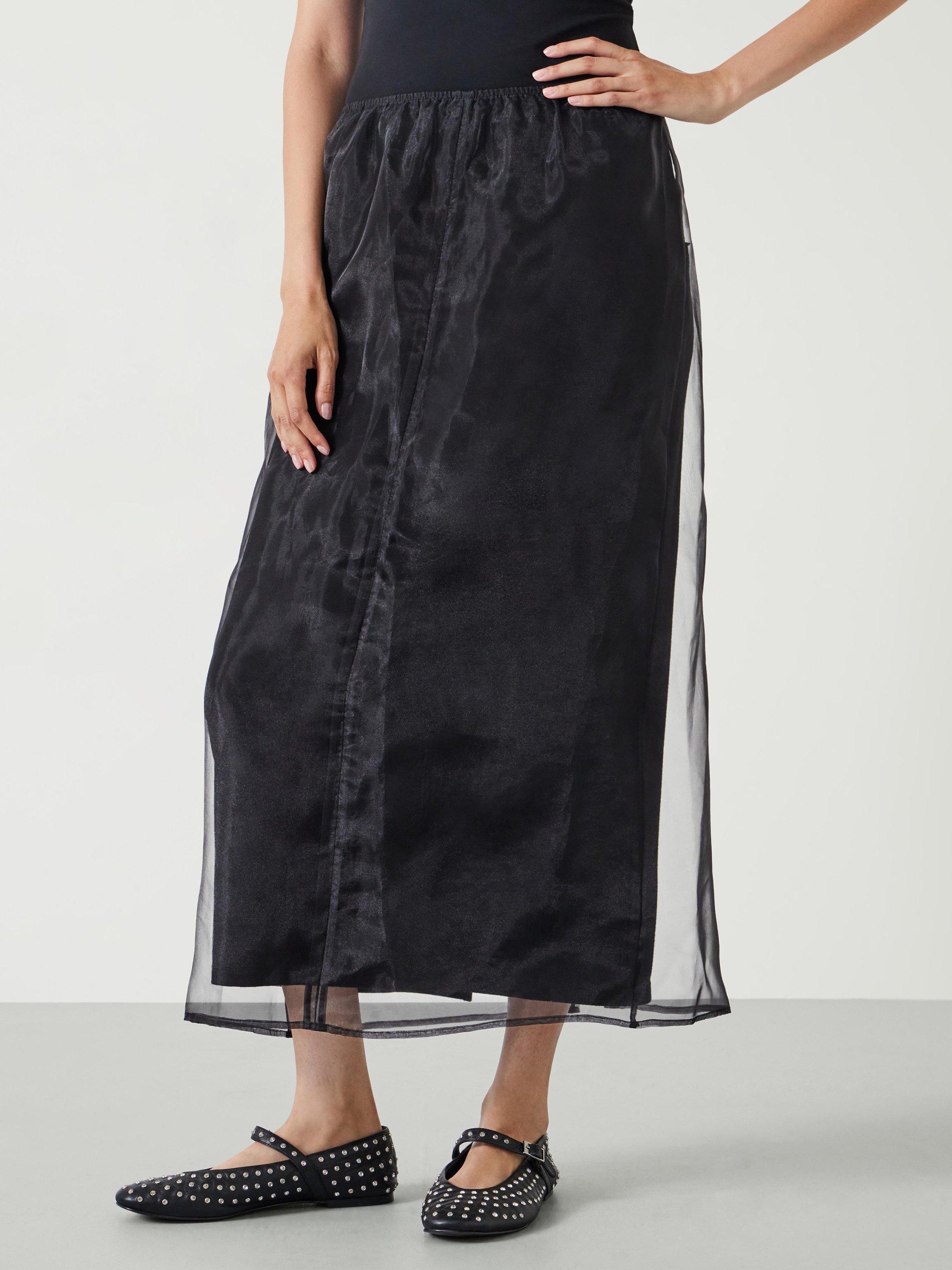 HUSH Zuri Organza Skirt, Black