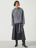 HUSH Brody Borg Oversized Hoodie, Grey