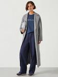 HUSH Kaitlin Relaxed Wool Blend Herringbone Coat