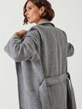 HUSH Kaitlin Relaxed Wool Blend Herringbone Coat