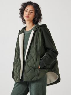 HUSH Sloane Mix Quilt Jacket, Green, Green