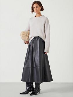 HUSH Cora Chunky Cashmere Jumper, Off White