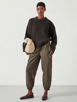 HUSH Cora Chunky Cashmere Jumper - view 2, Chocolate Brown