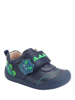 Start-Rite Baby Tread First Walking Shoes, Navy Leather - view 2, Navy Leather