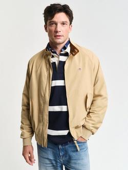 GANT Cotton Harrington Jacket, Oak Beige, Oak Beige