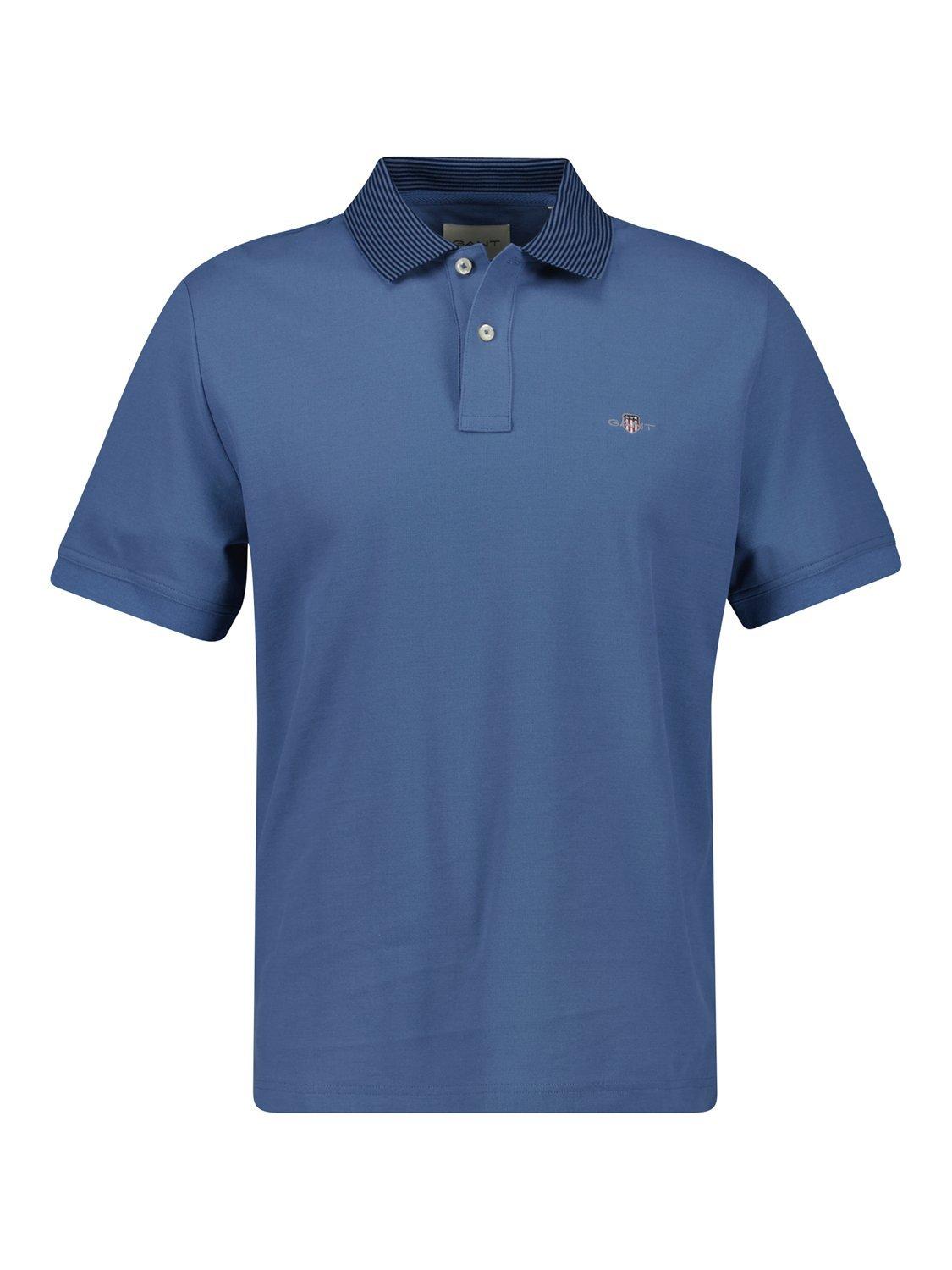 GANT Pique Polo Shirt Salty Sea