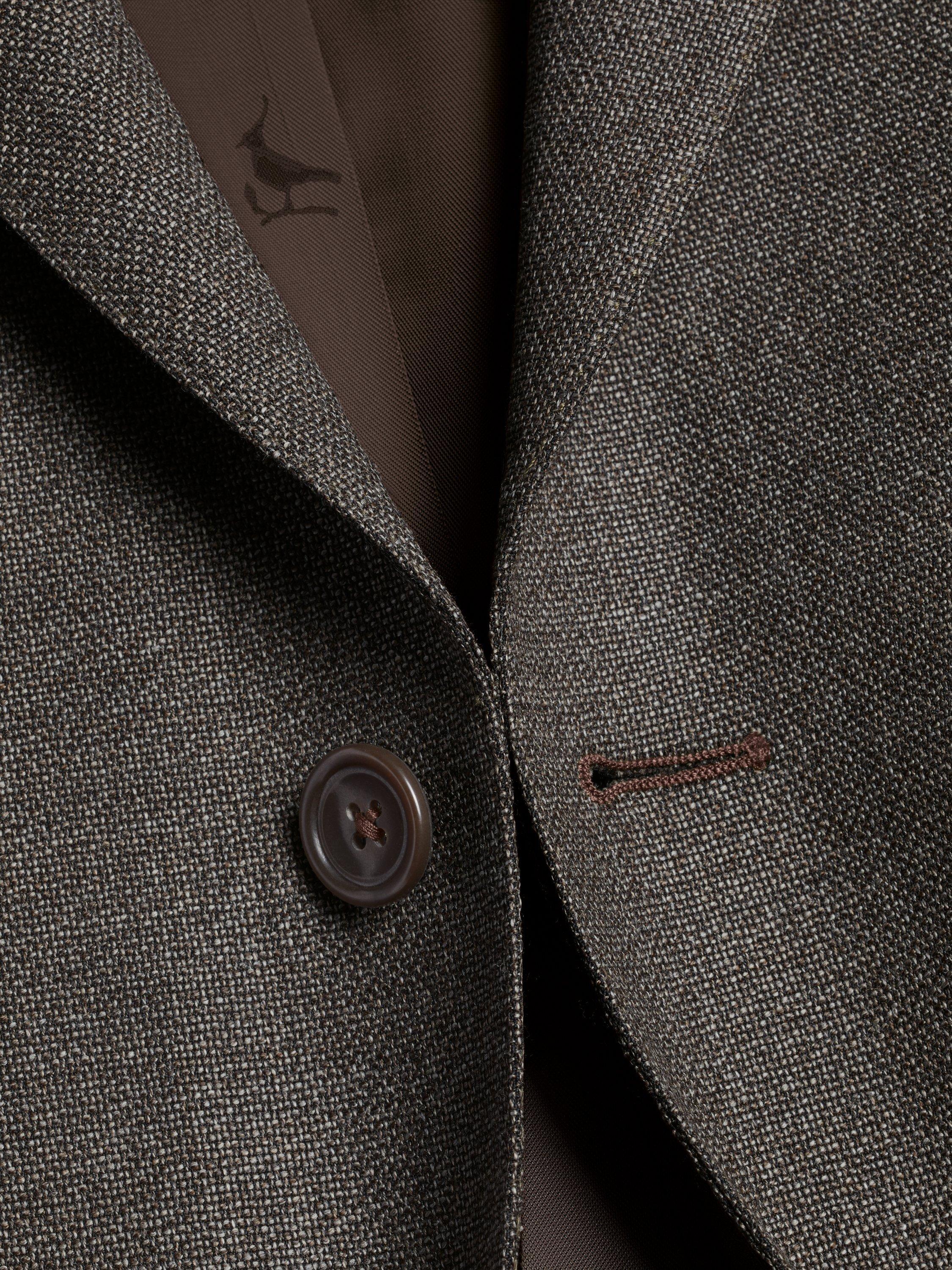 Product image 4 of 5, which shows Charles Tyrwhitt Luxury Italian Hopsack Suit Jacket, Mocha, 40R