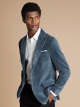 Charles Tyrwhitt Tailored Fit Velvet Suit Jacket, Airforce Blue