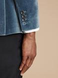 Charles Tyrwhitt Tailored Fit Velvet Suit Jacket, Airforce Blue