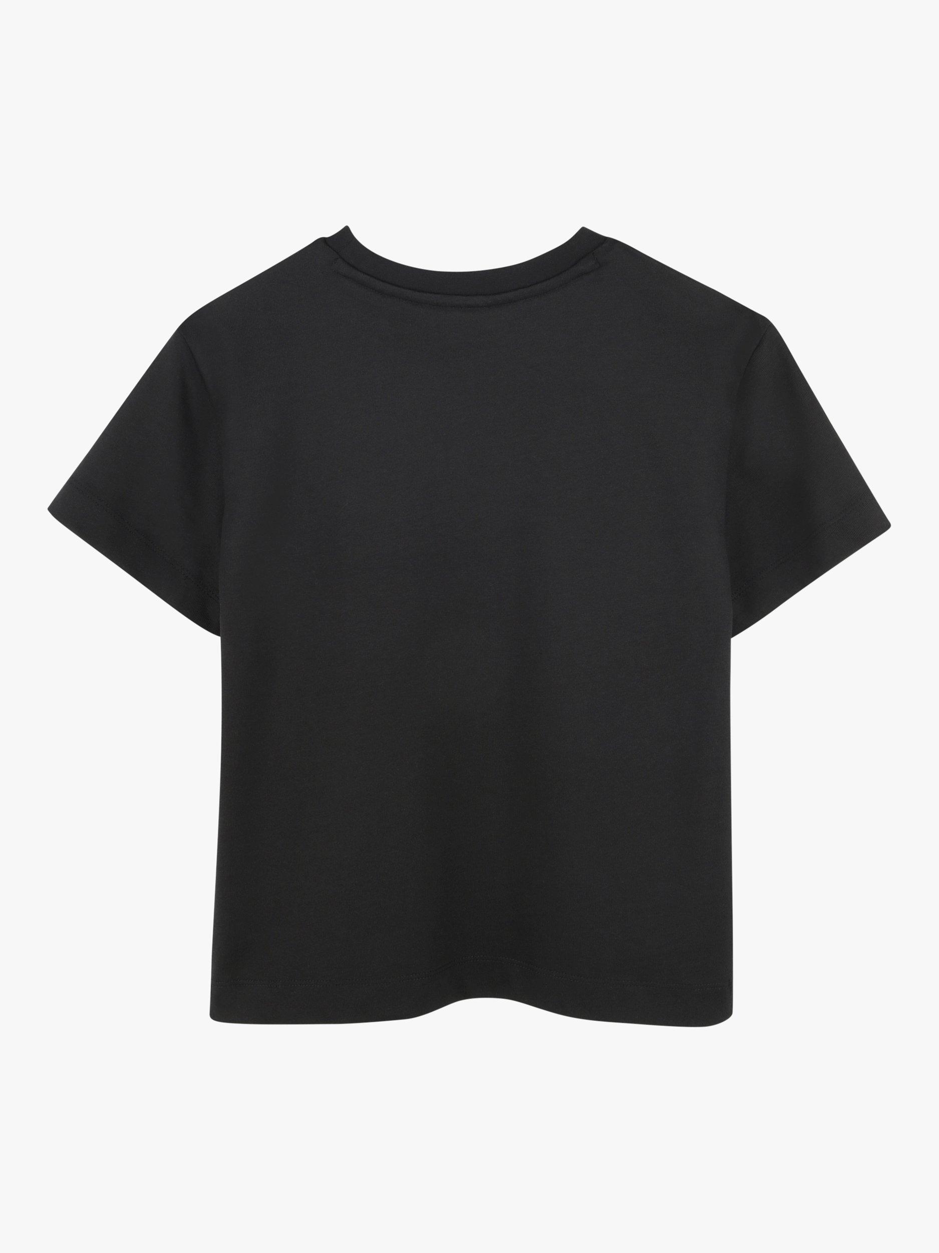 Product image 2 of 2, which shows HUGO BOSS HUGO Kids' Cotton T-Shirt, Black, 4 years