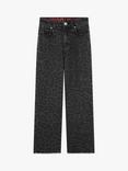 HUGO BOSS HUGO Kids' Animal Print Denim Jeans, Denim Grey